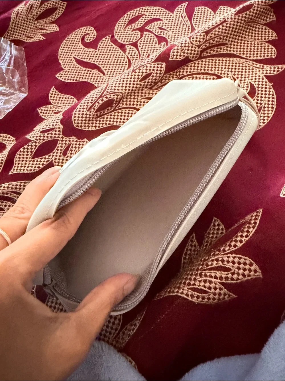 Light Gray Silicone Wristlet Wallet